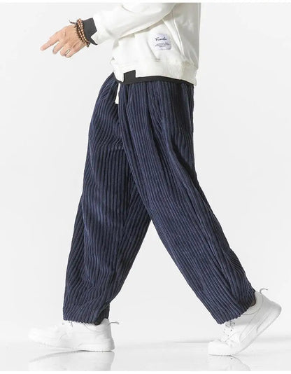 Relaxte Corduroy broek voor heren met zachte textuur en moderne stijl | Simon