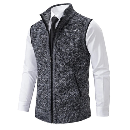 Truien Heren | Klassieke Gebreide Sweater met Rits | Zachte Stof