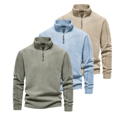 Truien Heren | Thermische Sweater | Half-Zip Staande Kraag | Winter