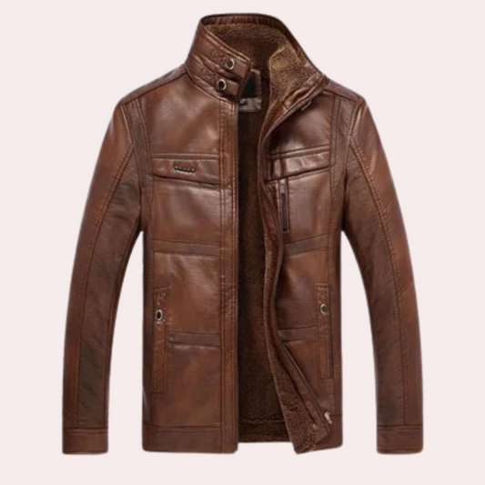 Winterjas Heren | Stijlvolle PU Leren Jas | Tijdloze Stijl