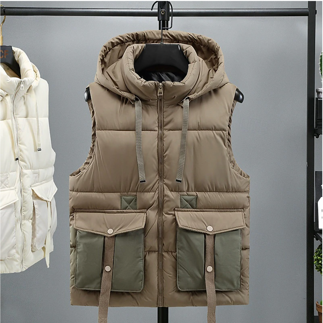 Heren Bodywarmer | Afneembare Capuchon | Warm | Herfst & Winter