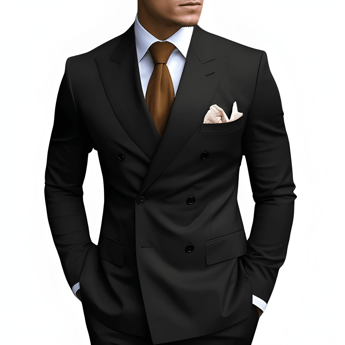 Heren Pak | Dubbele Rij Knopen | Elegante Kleding