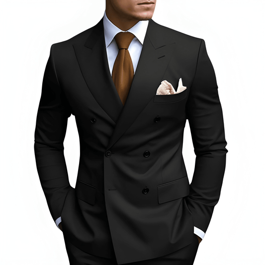 Heren Pak | Dubbele Rij Knopen | Elegante Kleding