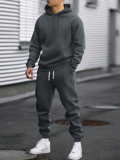 Heren Sportset | Hoodie & Joggingbroek | Comfortabel & Ademend | Lente & Herfst