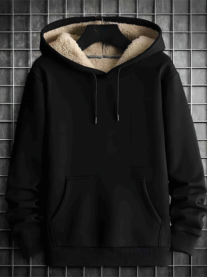 Heren Hoodie | Gebreid met Nepbont | Warm & Gezellig | Herfst/Winter