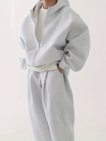 Heren Oversized Hoodie & Sweatpants Set | Comfortabel & Casual | Herfst/Winter