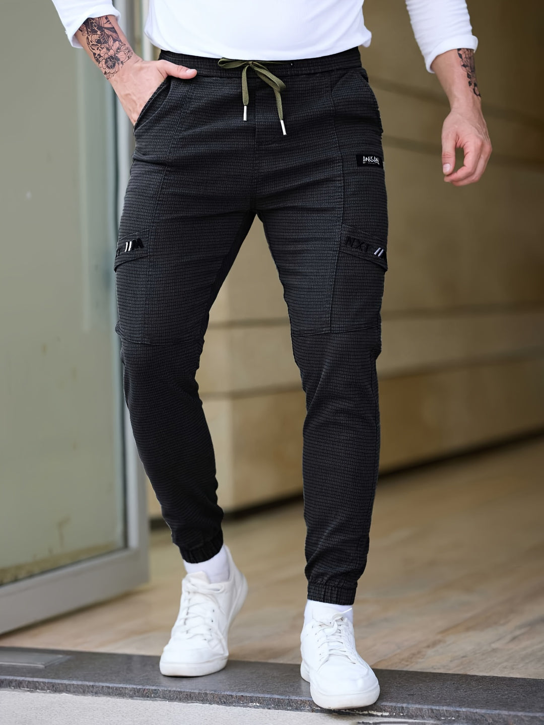 Heren Joggingbroek | Losse Harembroek | Katoenblend & Trekkoord | Casual & Comfortabel