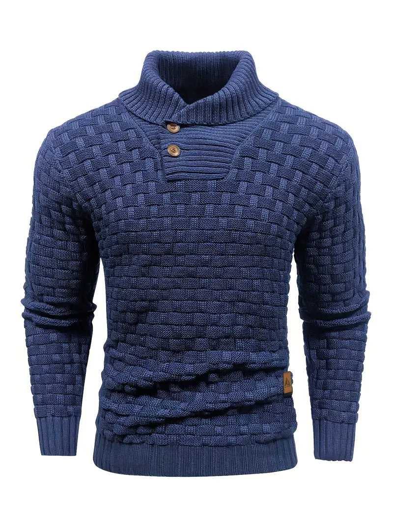 Truien Heren | Trui met Knoopsluiting & Uniek Breipatroon