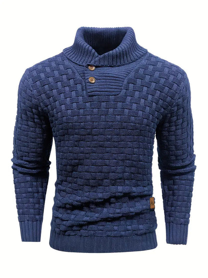 Truien Heren | Trui met Knoopsluiting & Uniek Breipatroon