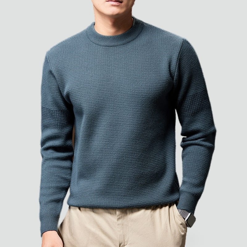 Heren Chunky Knit Trui - Ronde Hals Gestructureerd