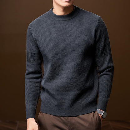 Heren Chunky Knit Trui - Ronde Hals Gestructureerd