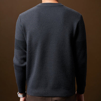 Heren Chunky Knit Trui - Ronde Hals Gestructureerd