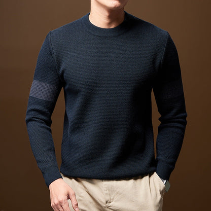 Heren Chunky Knit Trui - Ronde Hals Gestructureerd