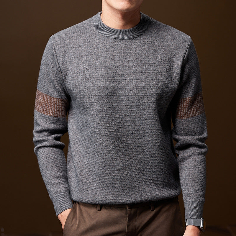 Heren Chunky Knit Trui - Ronde Hals Gestructureerd