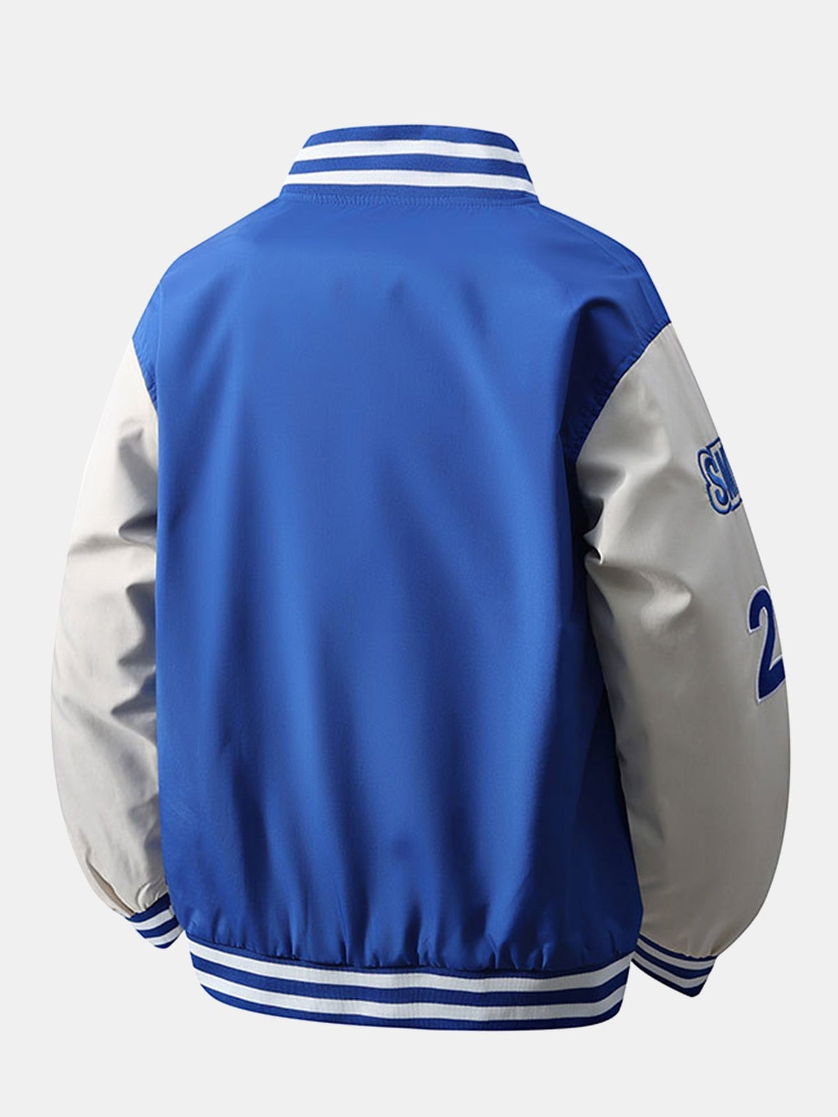 Heren Geborduurd Varsity Bomber Jacket - Relaxed Fit Streetwear