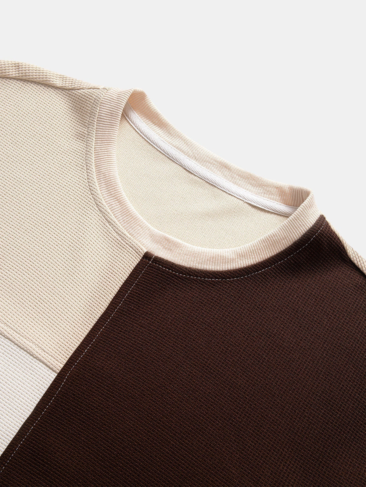Heren Golfpatroon Sweatshirt met Patchwork - Relaxed Fit