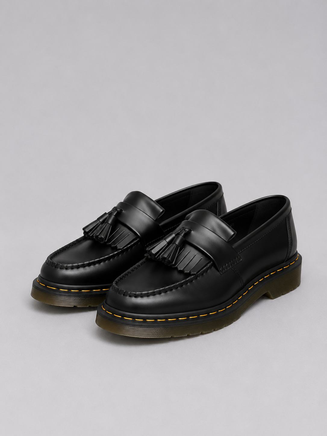 Heren Leren Loafers met Kwastjes - Casual Slip-On - Zwart