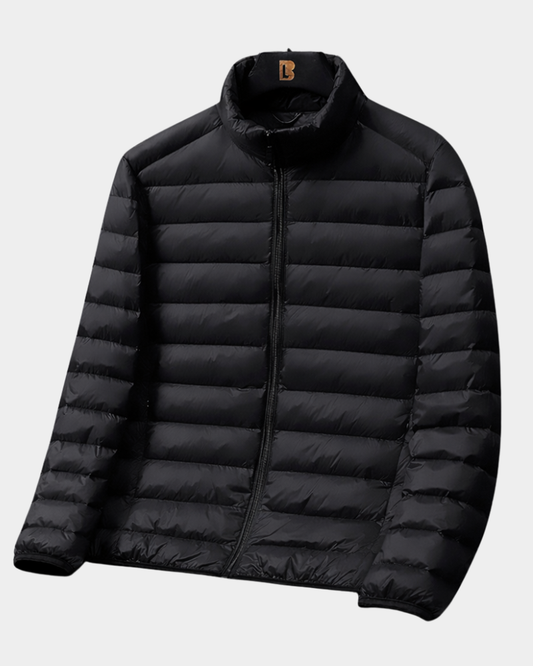 Heren Lichte Daunenjacke - Ultraleicht en Warm - Zwart