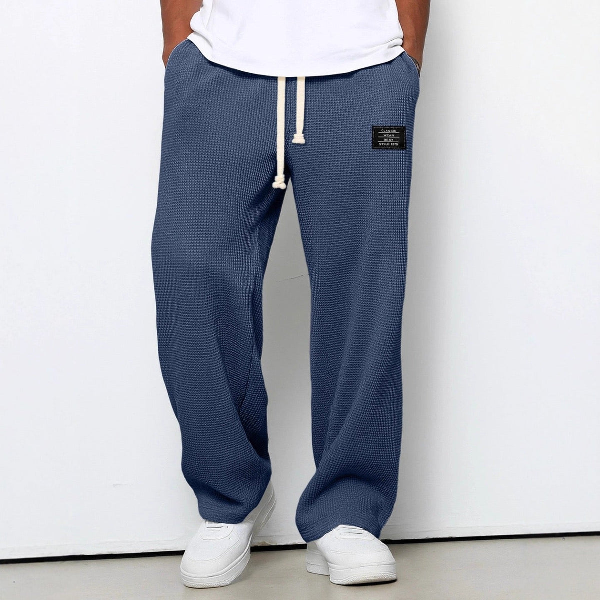 Heren Relaxed-Fit Broek - Moeiteloos Comfort - Blauw