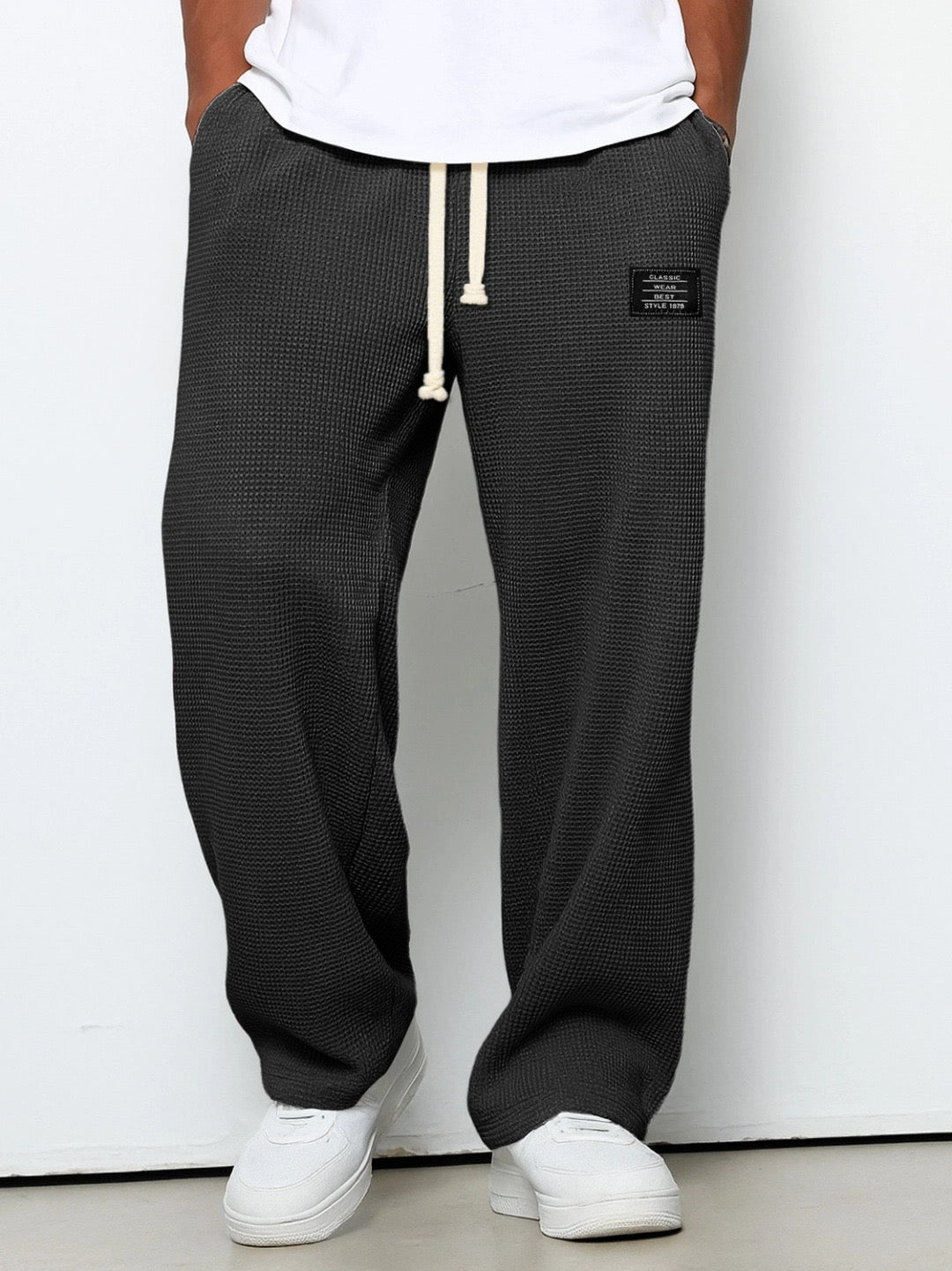 Heren Relaxed-Fit Broek - Moeiteloos Comfort - Zwart